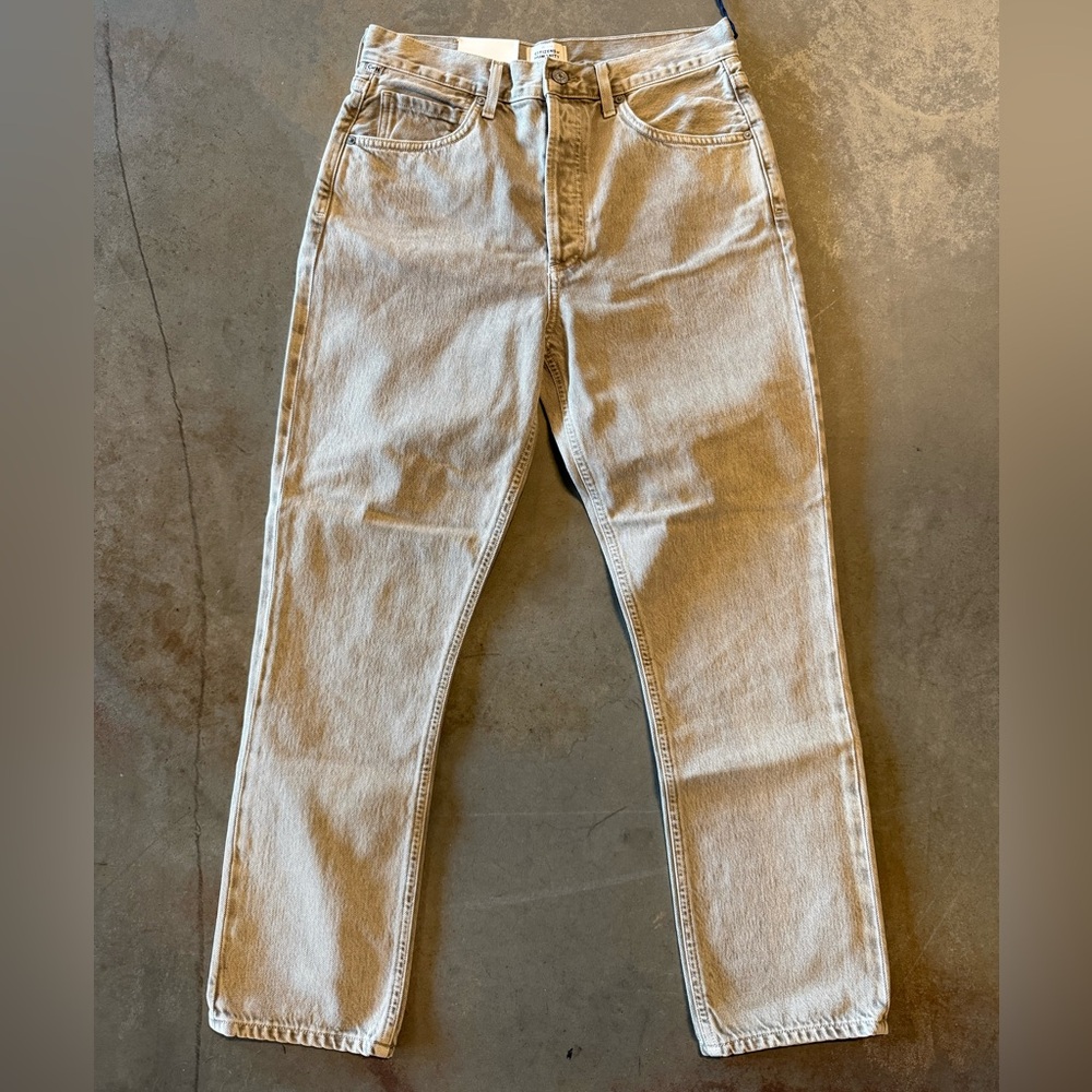 Citizens of Humanity “Jolene” High Rise Straight Jeans – Size 27 – Color: Buff